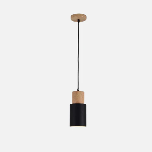 BowLift | Ingrid Metallic Pendant with Wooden Accents