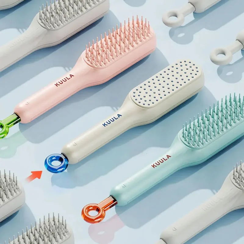 BowLift | Self-cleaning anti-static massage comb