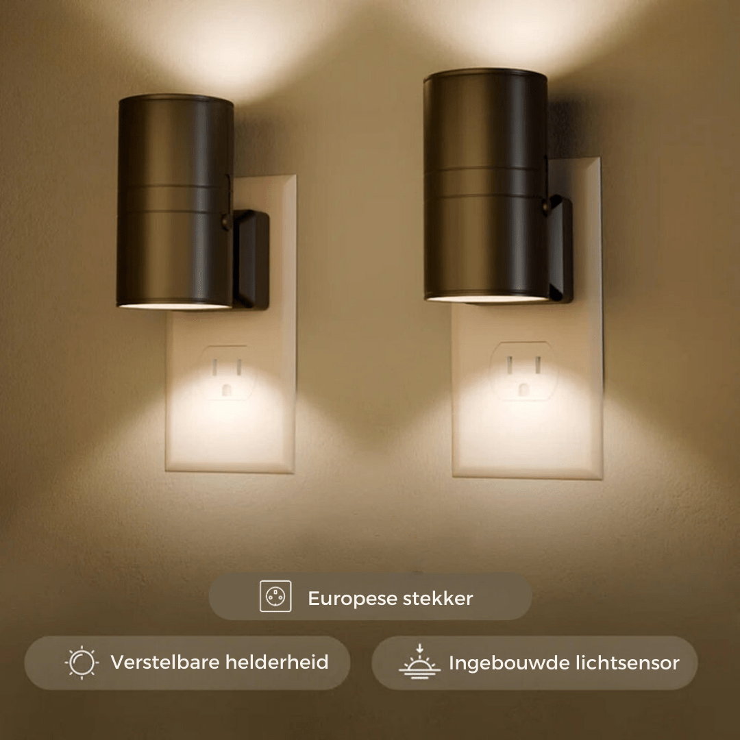 BowLift | Alova LED Plug-In Wall Light – Dimmable Sensor Lamp for Hallways, Stairs & Bedrooms