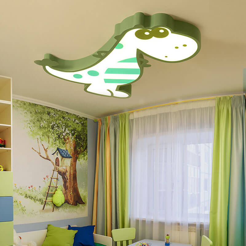 BowLift | DinoBright LED Ceiling Light | Creative Dinosaur Design | Children's Room Lamp | Warm & White Light | Dimmable