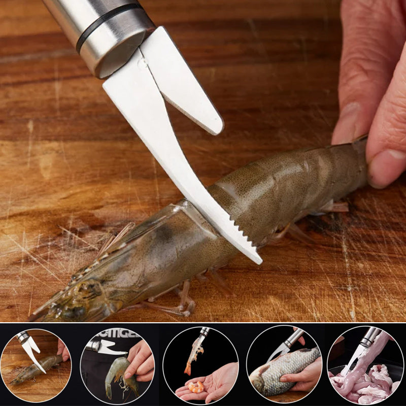 BowLift | 5 in 1 Multifunctional Shrimp Line Fish Maw Knife