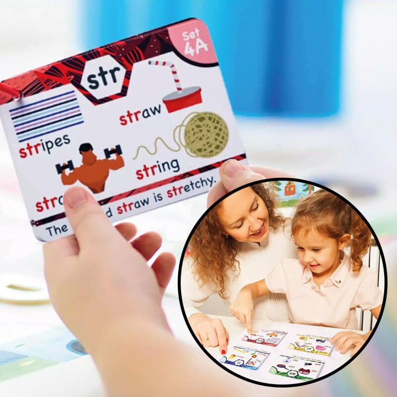 BowLift | Phonics Flashcards - Learning to read in 20 steps - Digraphs CVC mixtures long vowel sounds