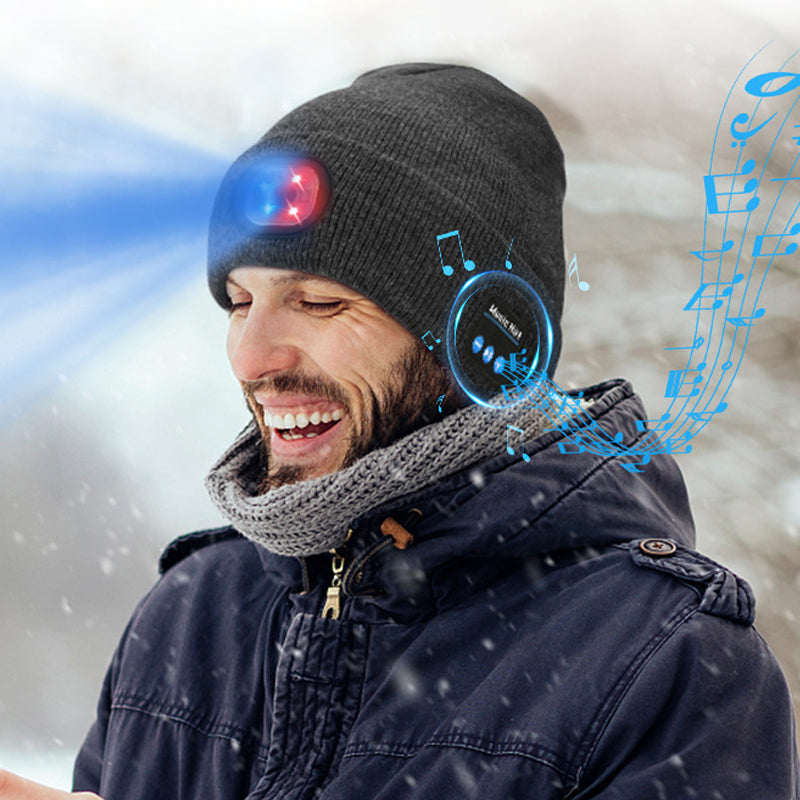 BowLift | Bluetooth Beanie with LED Light & Removable Speakers