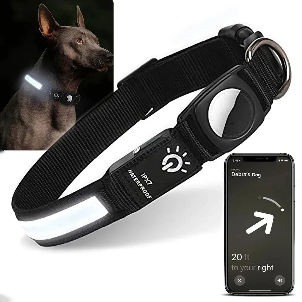 BowLift | Flashing Dog Collars β Waterproof LED Light Up Dog Collar with USB Rechargeable Glow, Dog Collars Illuminated for Night Safety, All Sizes
