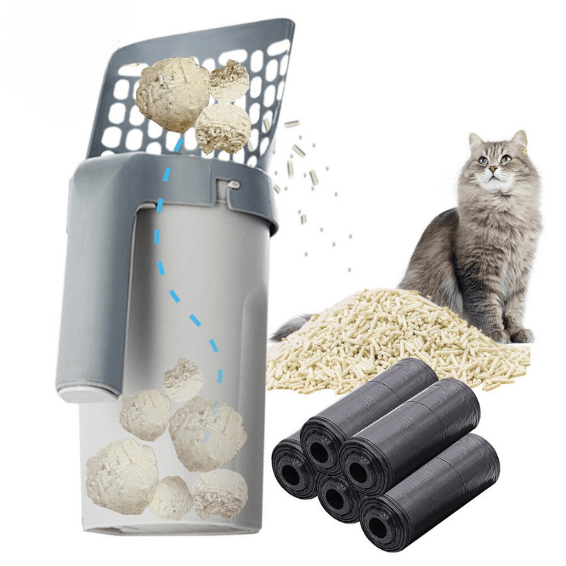 BowLift | EASYSCOOP – Cat scoop with integrated collection container for odor-free cleaning