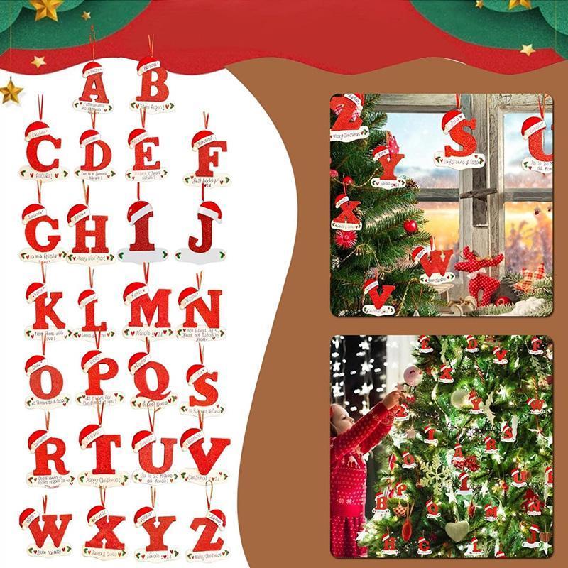 BowLift | Personalized Christmas 24 Letters Ornaments
