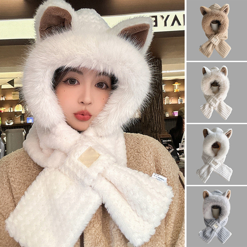 BowLift | Sweet Fox Ears 2-in-1 Hat and Scarf
