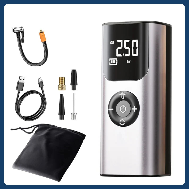 BowLift | Mini Wireless Automatic Car Tire Air Compressor Pump