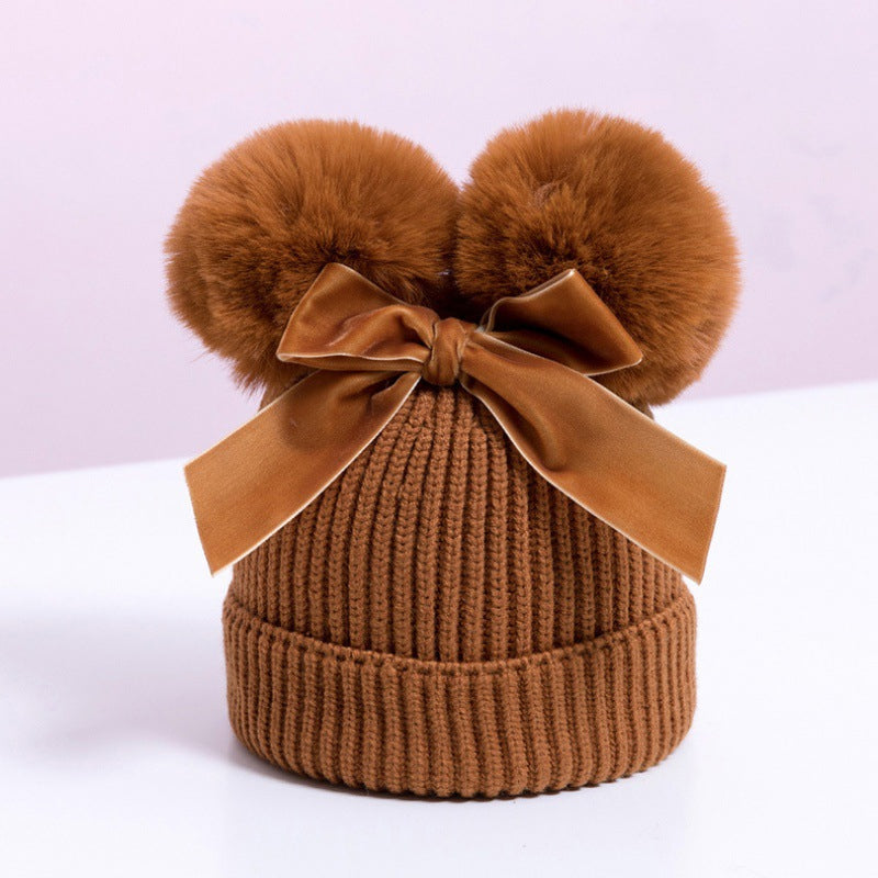 BowLift | Baby Hat With Double Ball Bow