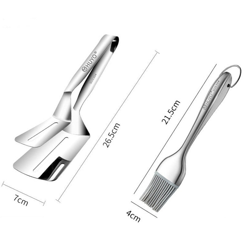 BowLift | Multifunctional Stainless Steel Spatula with Tong, for Eggs, Meats, Sandwiches
