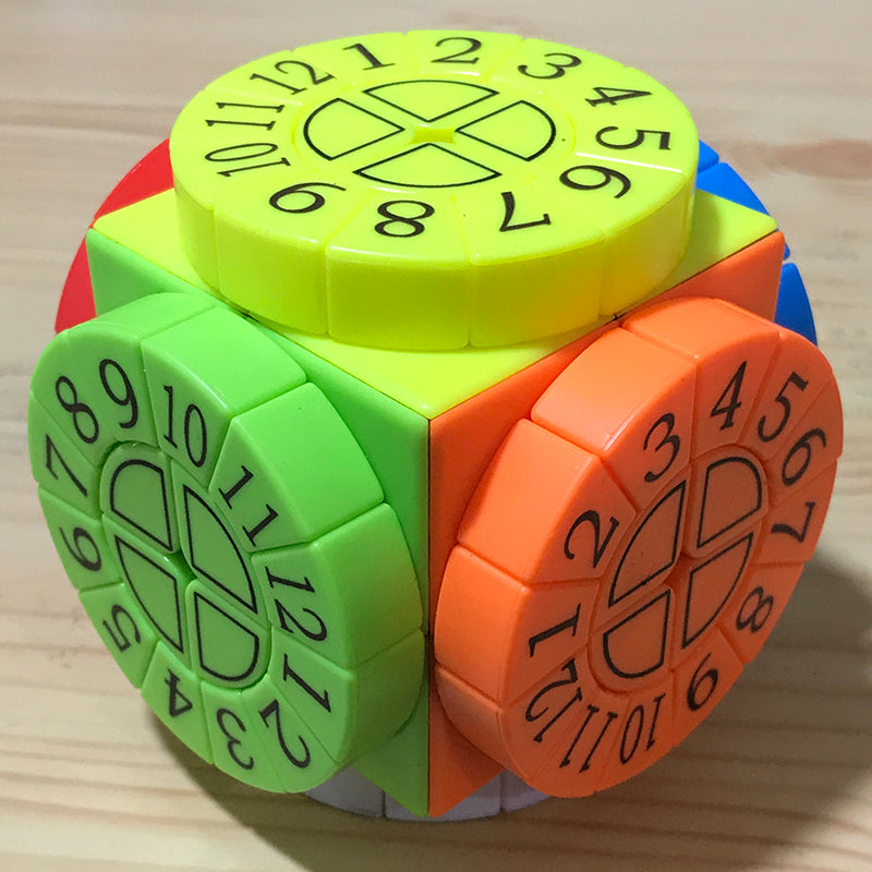 BowLift | Hardest Magic Cube, with 6 Color Surfaces and 6 Roulette Wheels, for Kids and Adults