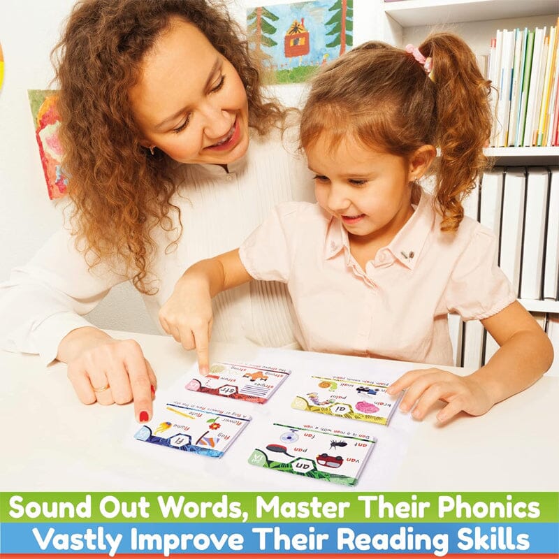 BowLift | Phonics Flashcards - Learning to read in 20 steps - Digraphs CVC mixtures long vowel sounds
