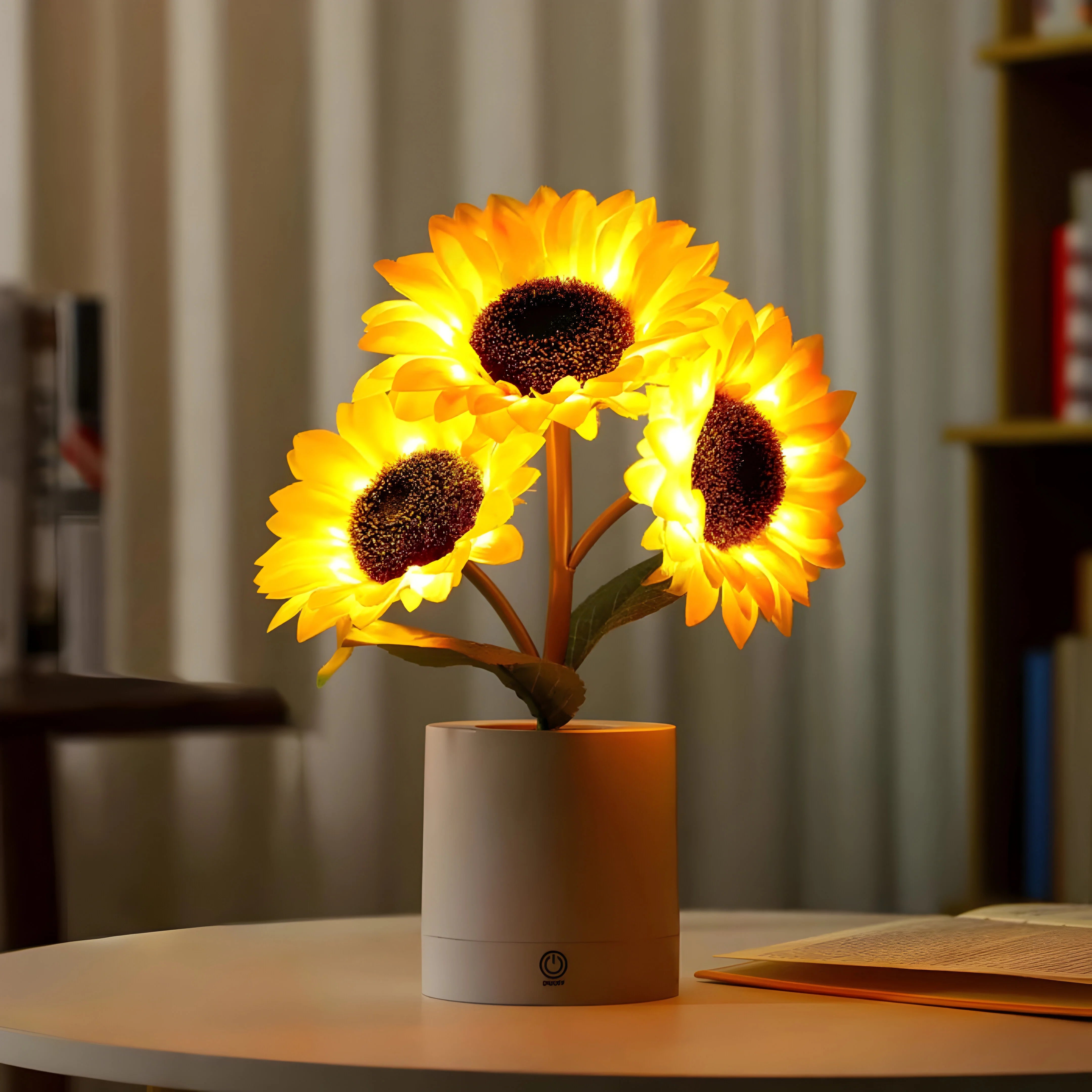 LunaraBloom - Radiant Sunflower LED Table Lamp