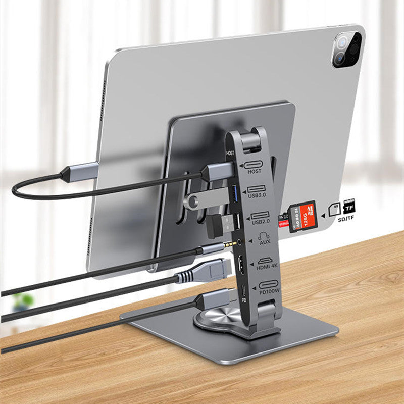 BowLift | 8-Port Hub Extension Foldable Adjustable Aluminum Alloy Stand