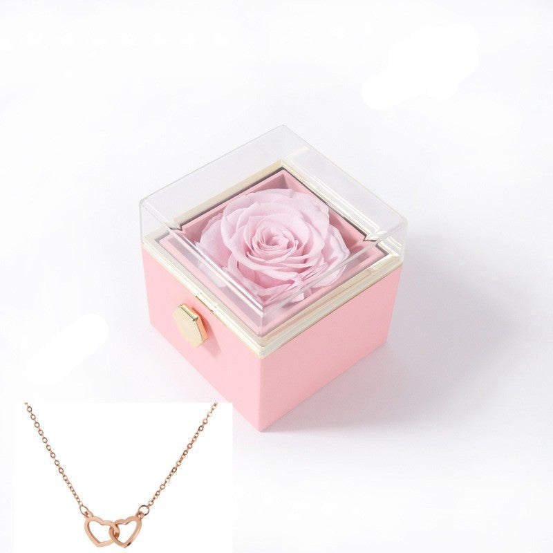 BowLift | 180° Rose Gift Box™ | With Engraved Love Necklace