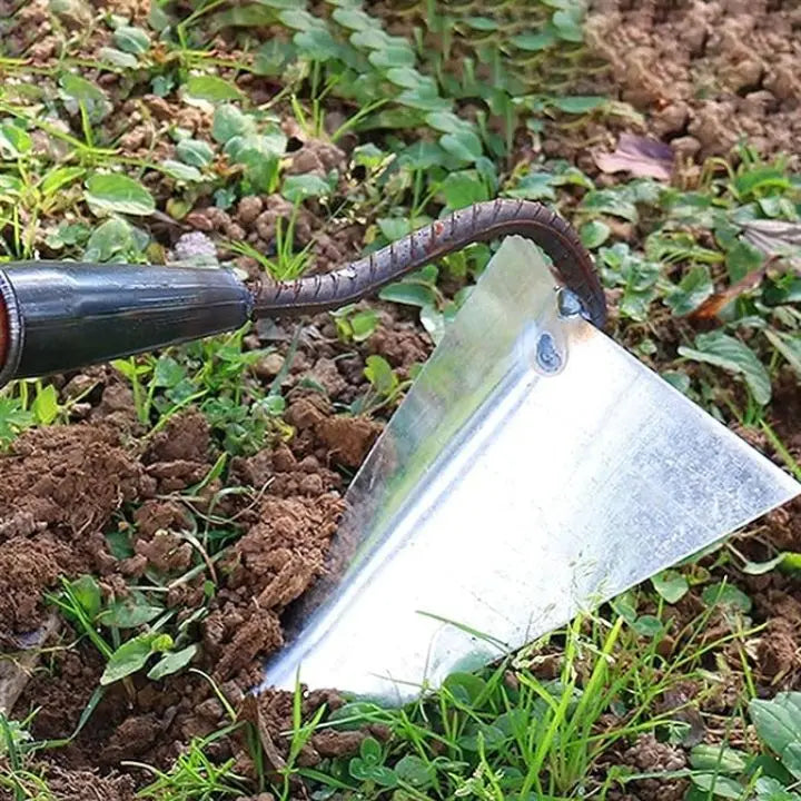 BowLift | 2-in-1 Stainless Steel Triangle Weed Remover & Soil Loosener