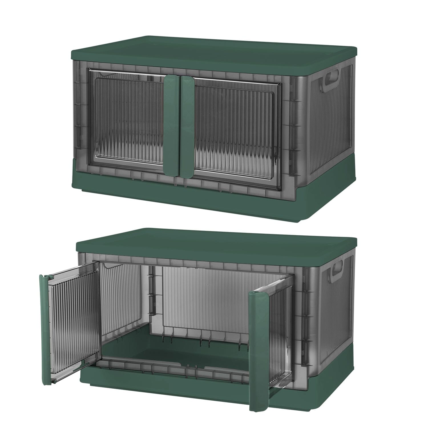 BowLift | 2-piece: Collapsible Stackable Storage Containers with Lid
