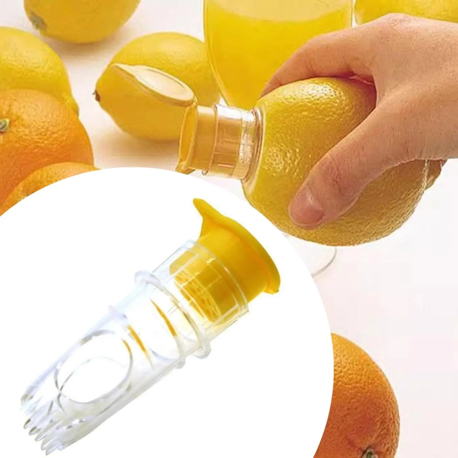 BowLift | 2-piece lemon squeezer set with screw attachment – Fresh juice everywhere & anytime!