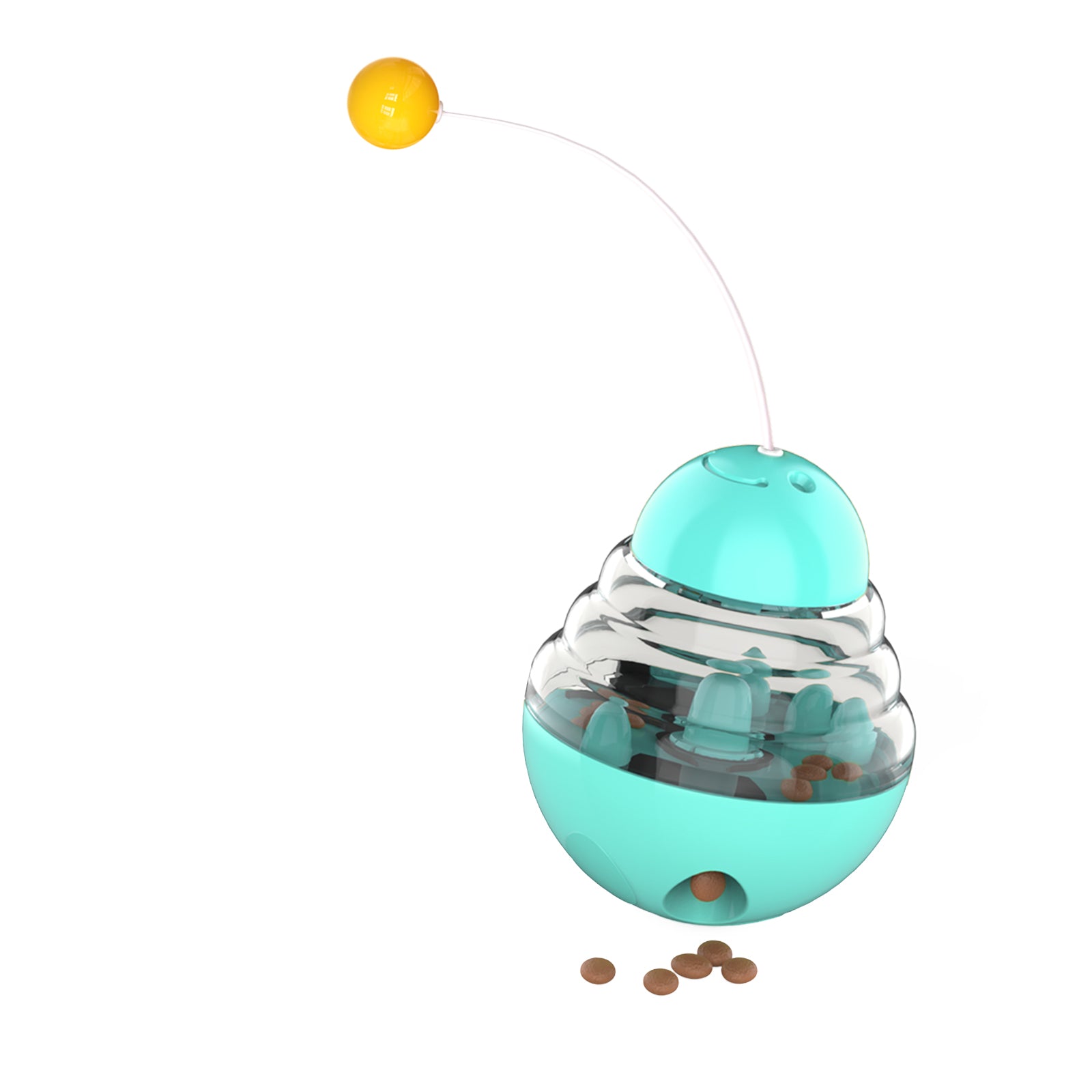 Wobble Food Teaser – Interactive Feeder Ball & Stick for Cats