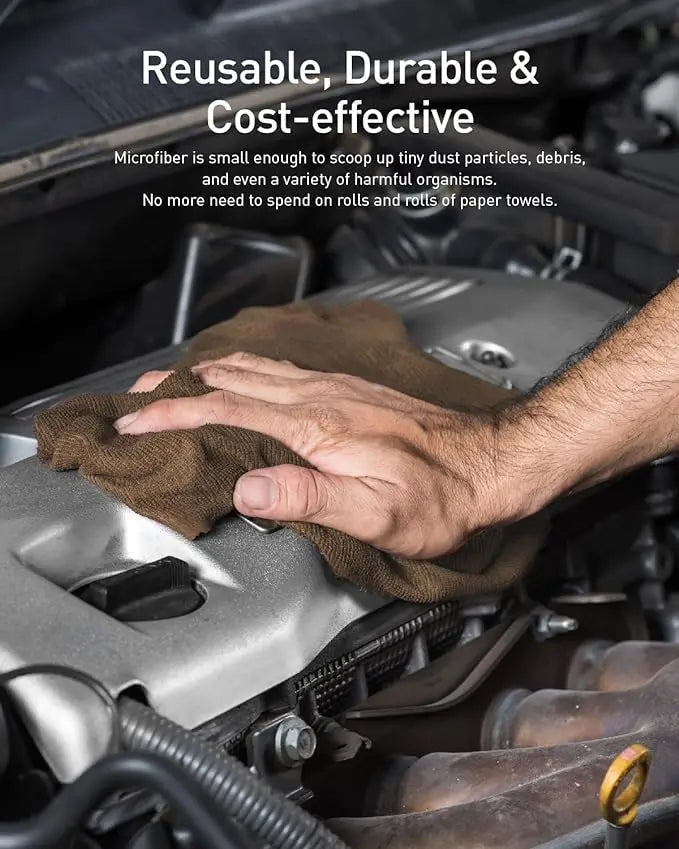 BowLift | 20 Piece Reusable Microfiber Cloths on Roll – Lint-Free, Streak-Free & Eco-Friendly