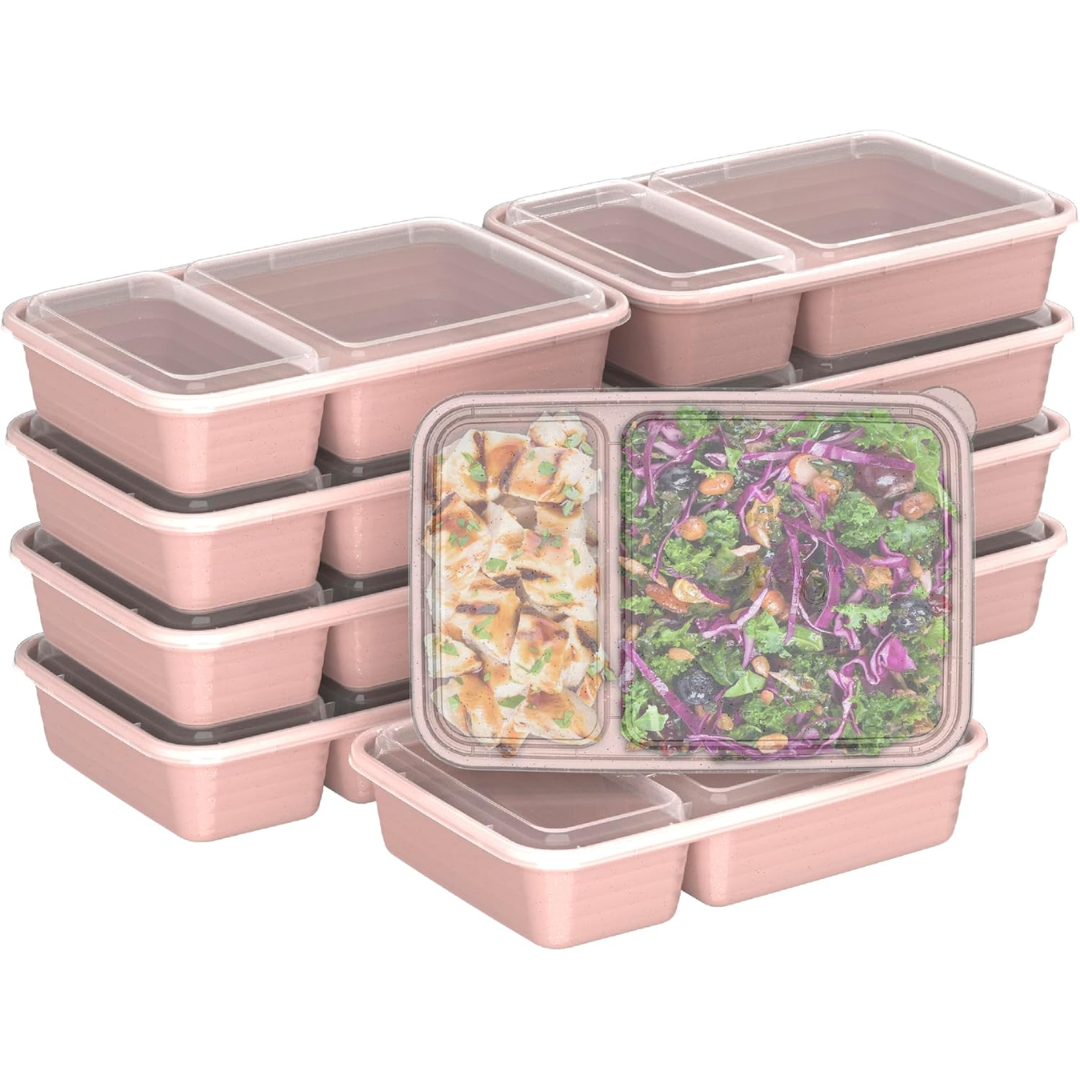 BowLift | 20-piece reusable 2-compartment food containers