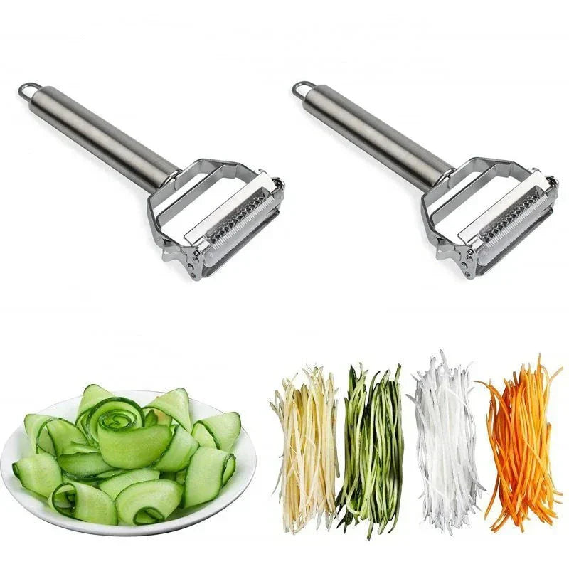 BowLift | DuoSchaaf | Double Vegetable Peeler made of Stainless Steel with Julienne Function