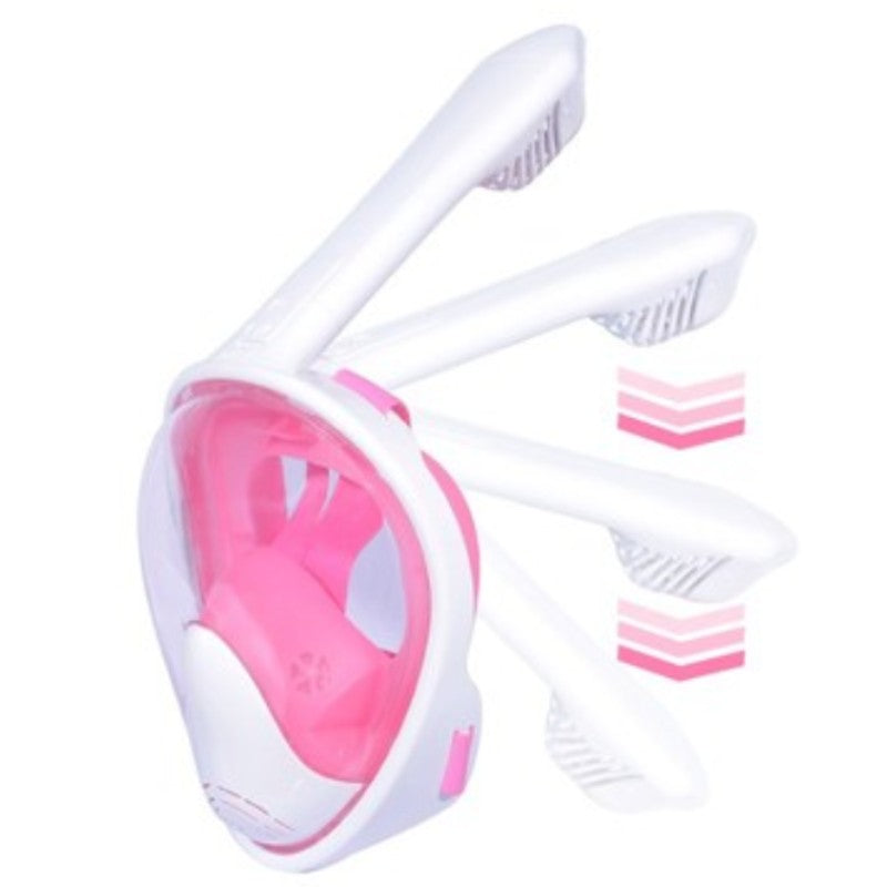 BowLift | Foldable Full Face Snorkel Mask, with 180 Degree Panoramic Viewing, Anti-Fog & Anti-Leak Design, for Kids and Adults (1 pc)