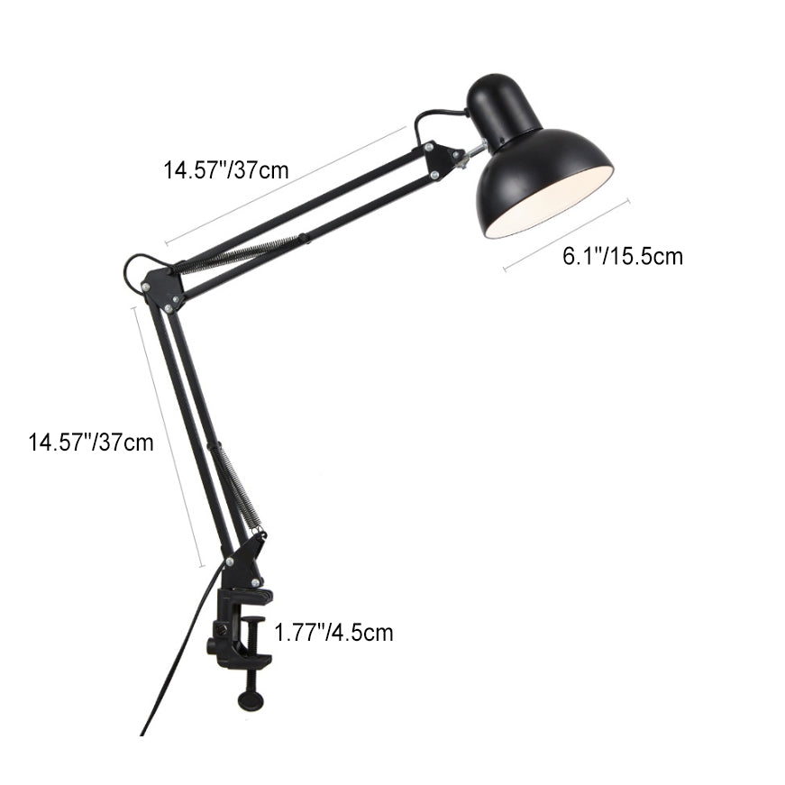 BowLift | Modern minimalist retractable table lamp with long arm and clip made of ABS with 1 light for the bedroom