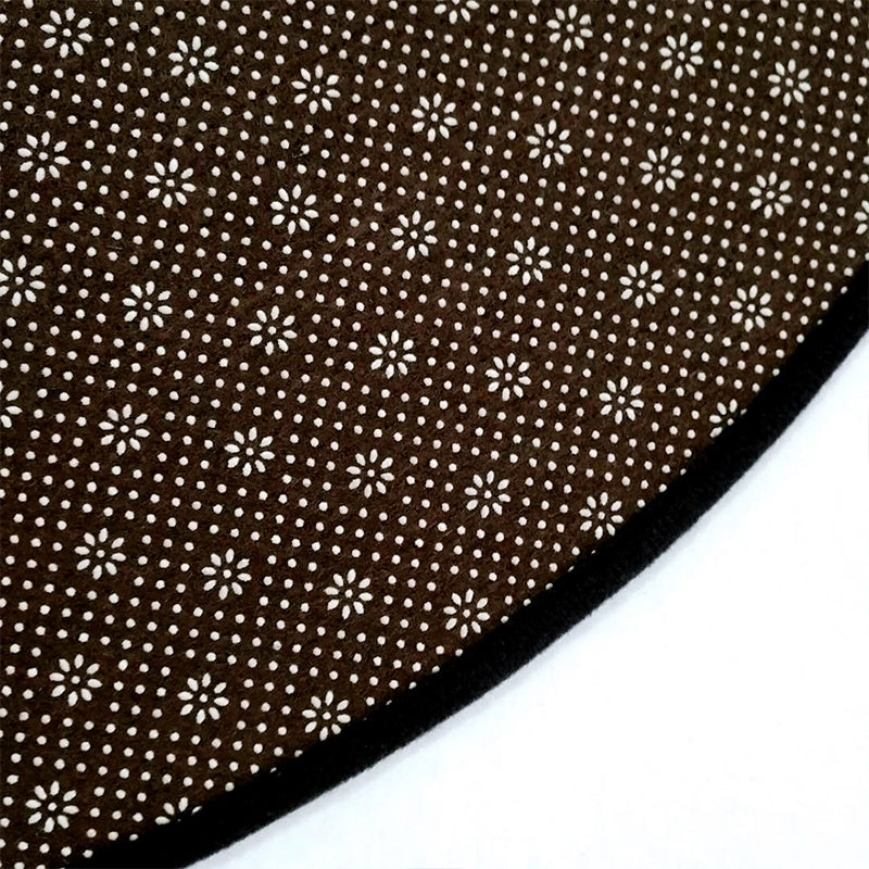 BowLift | Worn Blue-Yellow Moroccan Carpet Polypropylene Quadrifolium Pattern Carpet Non-Slip Backing Pet Friendly Stain Resistant Carpet for Room