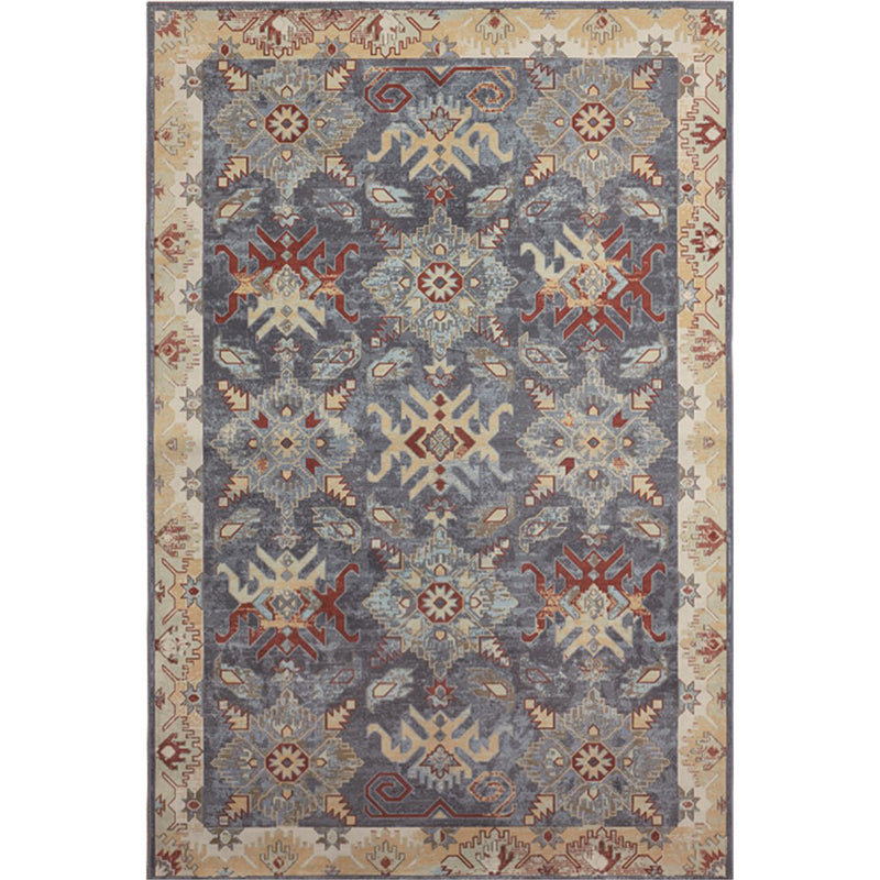 BowLift | Unusual diamond patterned rug Multicolored Moroccan rug Polyester pet-friendly stain resistant non-slip rug for the living room