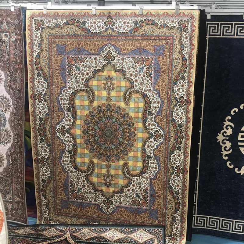 BowLift | Glam Persian Indoor Dress Multicolored Floral Pattern Dress Non-Slip Back Machine Washable Pet Friendly Carpet for Living Room