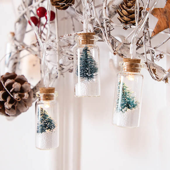 BowLift | Christmas LED Wishing Bottle Tree Snow Battery Box Decorative String Light