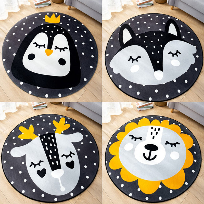 BowLift | Multicolor Baby Room Floor Rug Children Cartoon Pattern Rug Synthetic Non-Slip Back Stain Resistant Machine Washable Area Rug