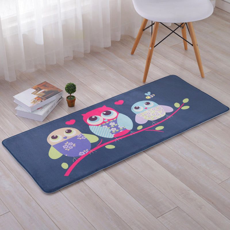 BowLift | Beautiful Multicolor Animal Pattern Carpet Synthetic Kids Carpet Washable Stain Resistant Non-Slip Carpet for Bedroom
