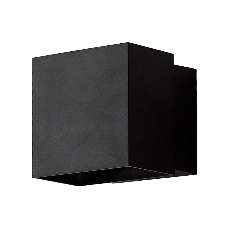 BowLift | Cube Up and Down LED Wall Light Contemporary Metal Black/Grey/White Outdoor Wall Light with Adjustable Angle