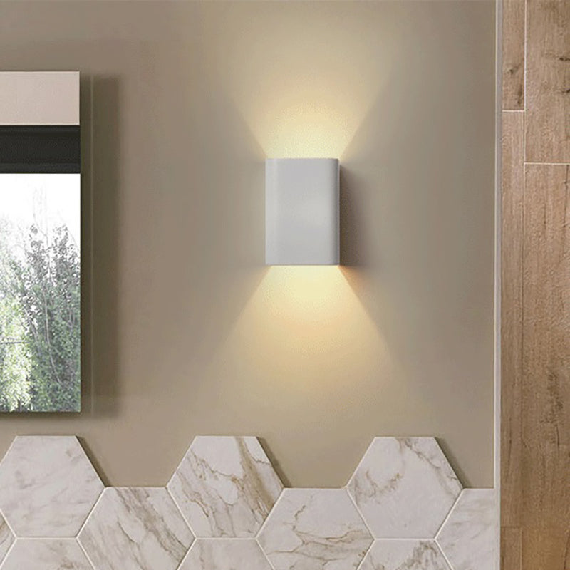 BowLift | Cubist Metal Up and Down Wall Lamp Contemporary Bronze/Gold/White LED Wall Light for Living Room