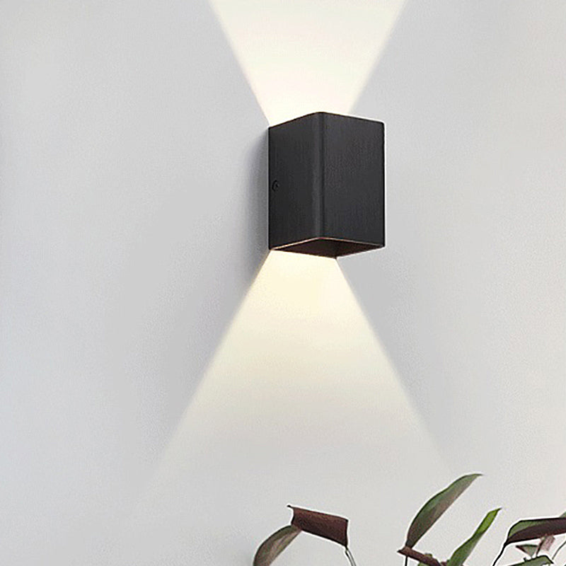 BowLift | Cubist Metal Up and Down Wall Lamp Contemporary Bronze/Gold/White LED Wall Light for Living Room