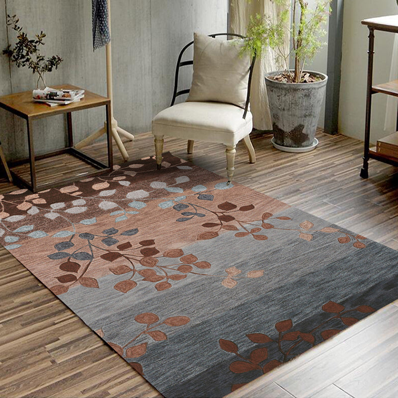 BowLift | Glamour Drawing Print Rug Multicolor Chinoiserie Rug Synthetic Pet Friendly Non-Slip Back Washable Rug for Home