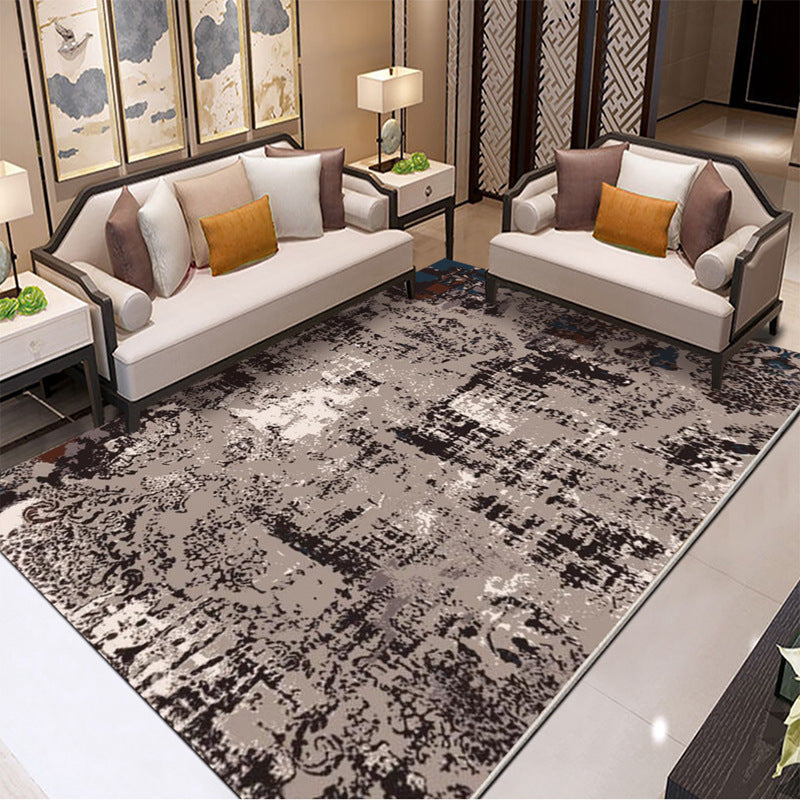 BowLift | Classic Industrial Design Rug Multicolored Postmodernism Rug Stain Resistant Pet Friendly Non-Slip Rug for Room