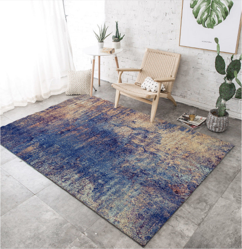 BowLift | Industrial Style Living Rug Multicolored Expressionism Rug Synthetic Non-slip Pet-friendly Machine washable Rug