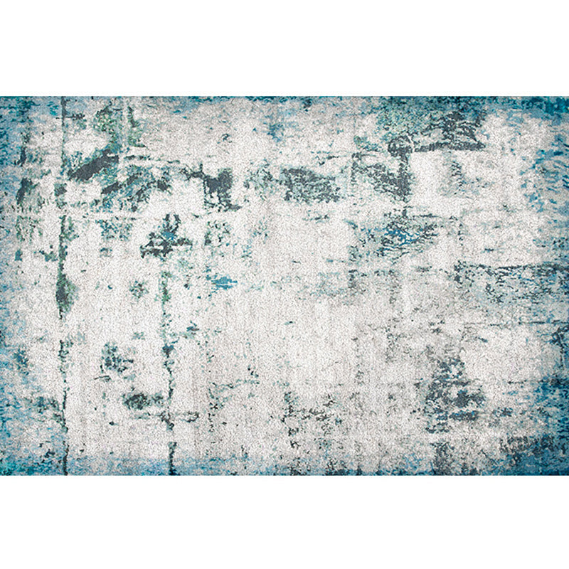BowLift | Cyberpunk Rusty Look Area Rug Multi Color Polypropylene Rug Stain Resistant Non-Slip Washable Area Carpet for Guest Room