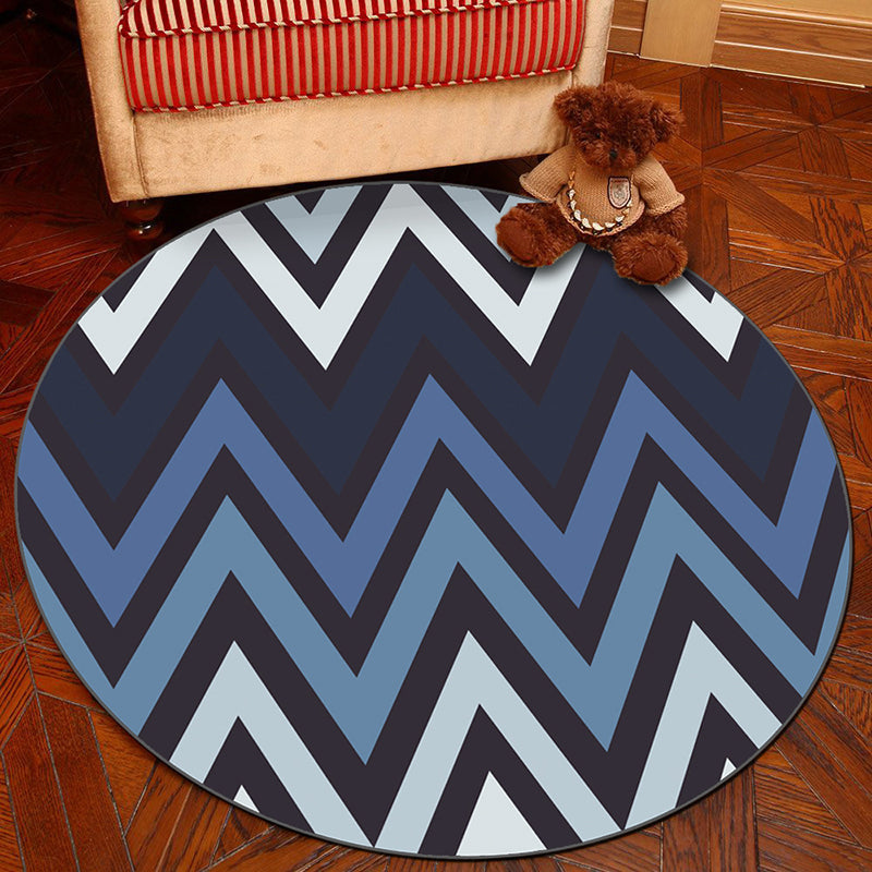 BowLift | Novelty Geometry Animal Patterned Rug Multi-Colored Synthetics Rug Machine Washable Non-Slip Backing Stain Resistant Carpet for Room