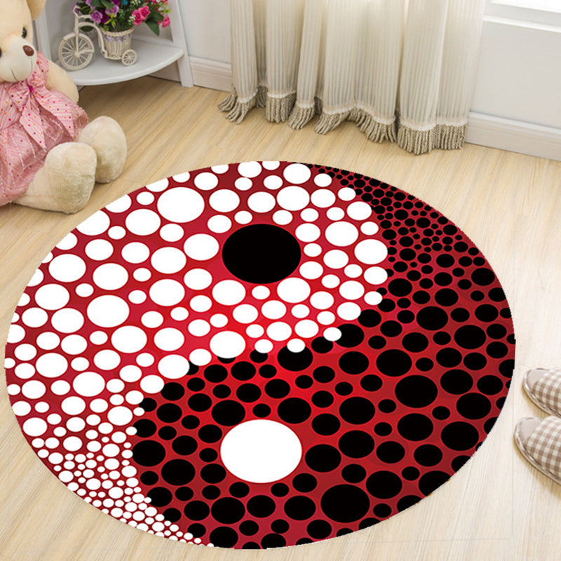 BowLift | Vivid 3D Print Area Rug Multicolor Contemporary Rug Synthetic Pet Friendly Non-Slip Washable Rug for Bedroom