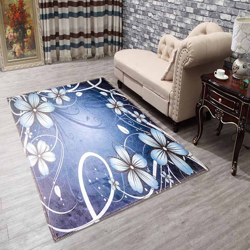 BowLift | Amazing Multicolor Natural Landscape Carpet Polyester Modern Carpet Stain Resistant Washable Non-Slip Back Carpet for Family Room