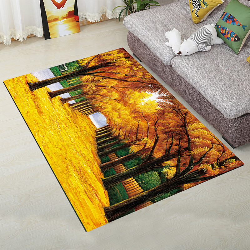 BowLift | Personality Scandinavian Carpet Multi Colors 3D Print Scenery Carpet Washable Non-slip Stain-resistant Rug for Home