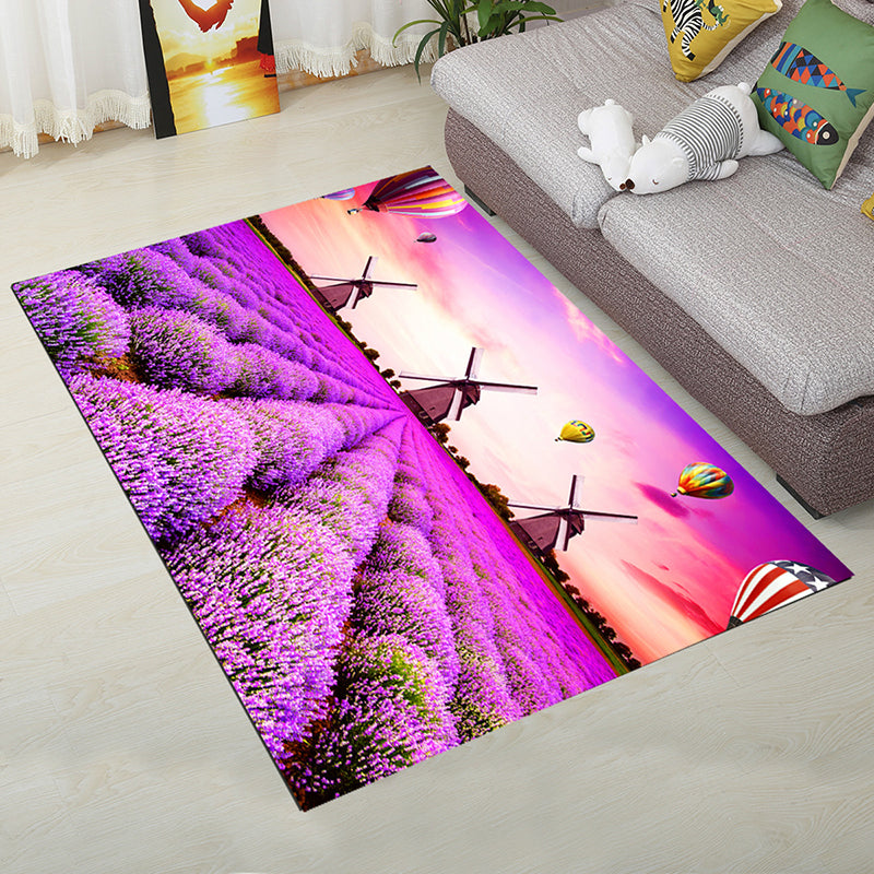 BowLift | Personality Scandinavian Carpet Multi Colors 3D Print Scenery Carpet Washable Non-slip Stain-resistant Rug for Home