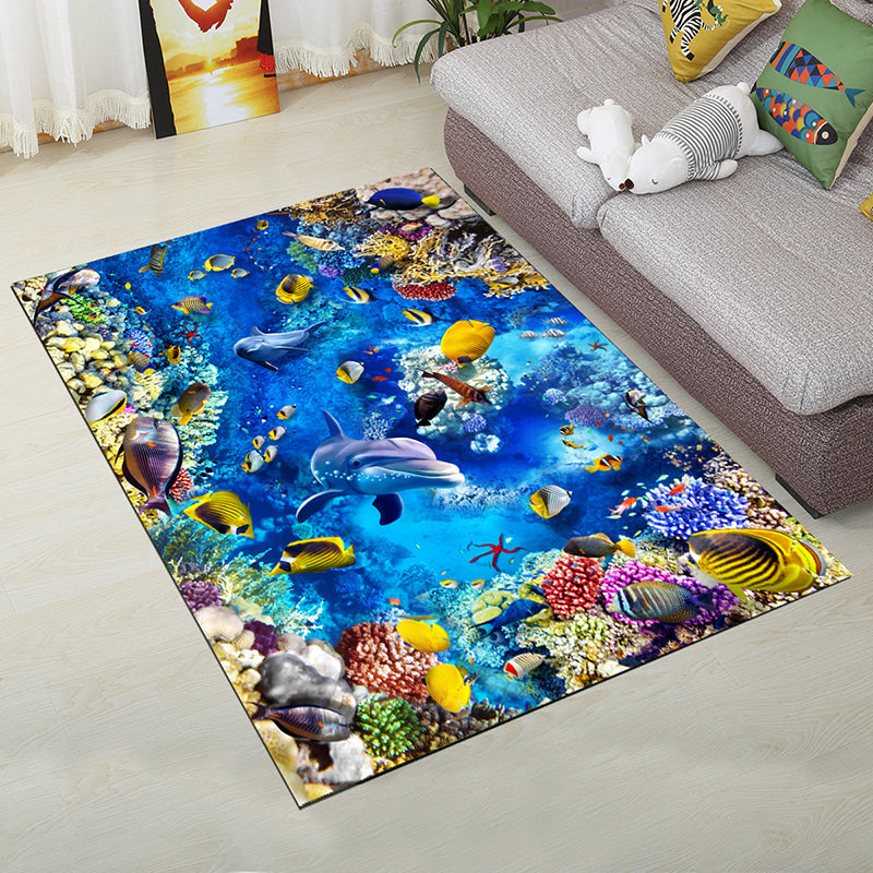 BowLift | Personality Scandinavian Carpet Multi Colors 3D Print Scenery Carpet Washable Non-slip Stain-resistant Rug for Home
