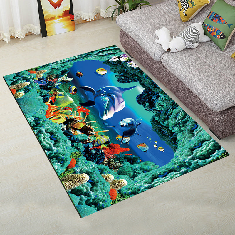 BowLift | Personality Scandinavian Carpet Multi Colors 3D Print Scenery Carpet Washable Non-slip Stain-resistant Rug for Home