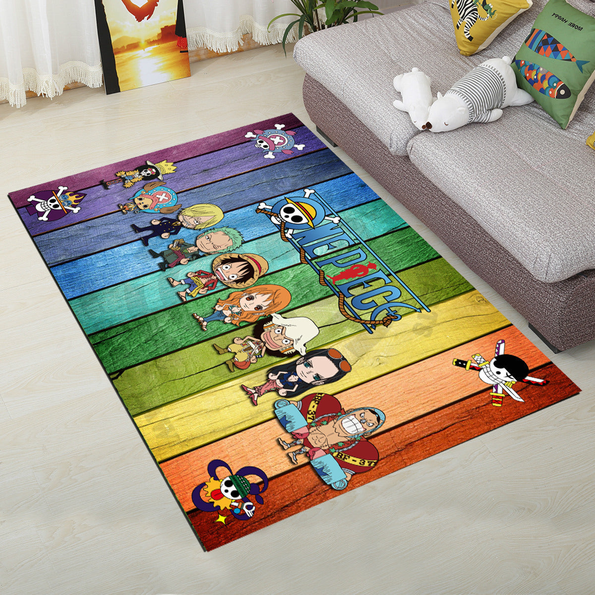 BowLift | Personality Scandinavian Carpet Multi Colors 3D Print Scenery Carpet Washable Non-slip Stain-resistant Rug for Home