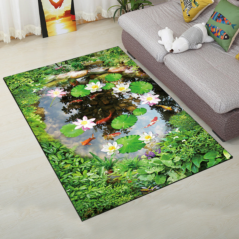 BowLift | Personality Scandinavian Carpet Multi Colors 3D Print Scenery Carpet Washable Non-slip Stain-resistant Rug for Home